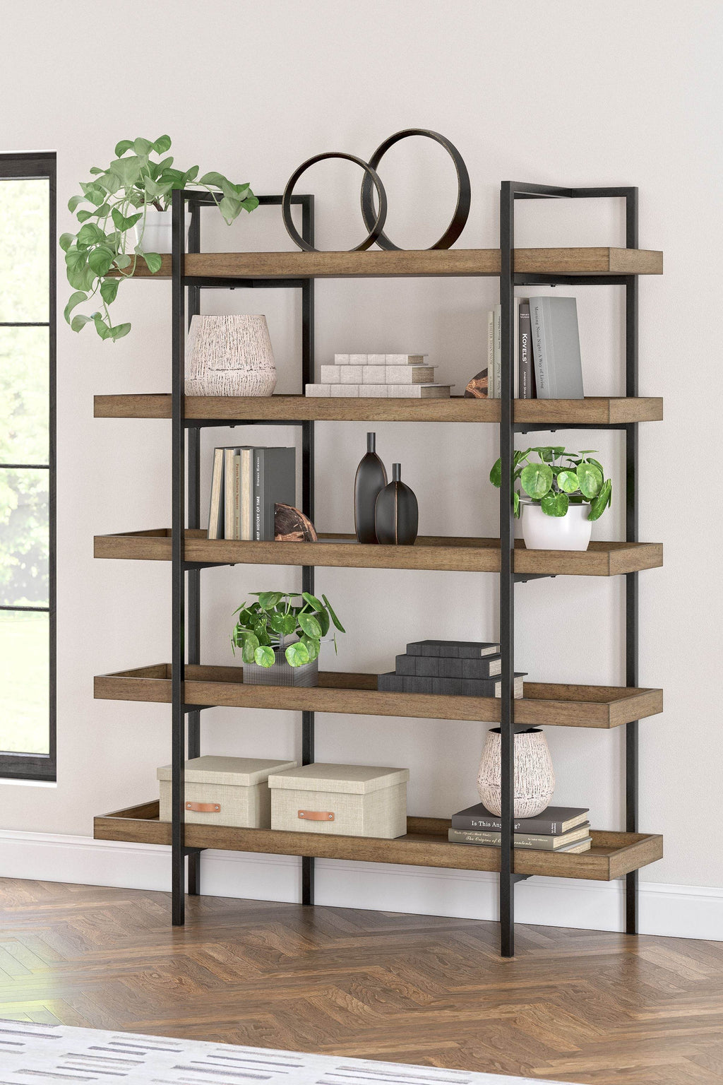 Montia - Bookcase - Light Brown